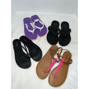 Ladies Summer Sandal Bundle of 4 Pair Size 8